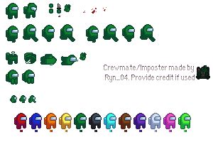 Among us character sprite sheet by Ryn-04 on DeviantArt