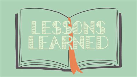 Lessons Learned - YouTube