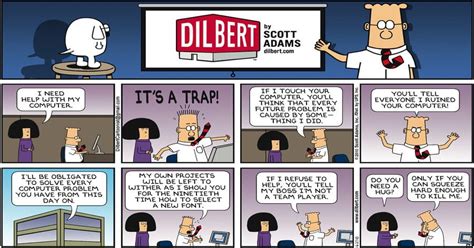 Today's Dilbert strip was too realistic : comics