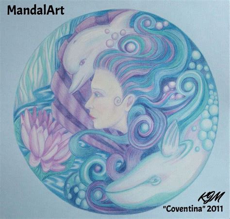 "Coventina" 2011. A freeform mandala based on the Celtic goddess of the ...