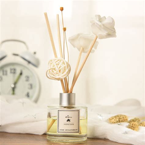 Reed Oil Diffusers with Natural Sticks, Glass Bottle and Scented Oil 50ML Gardenia French ...