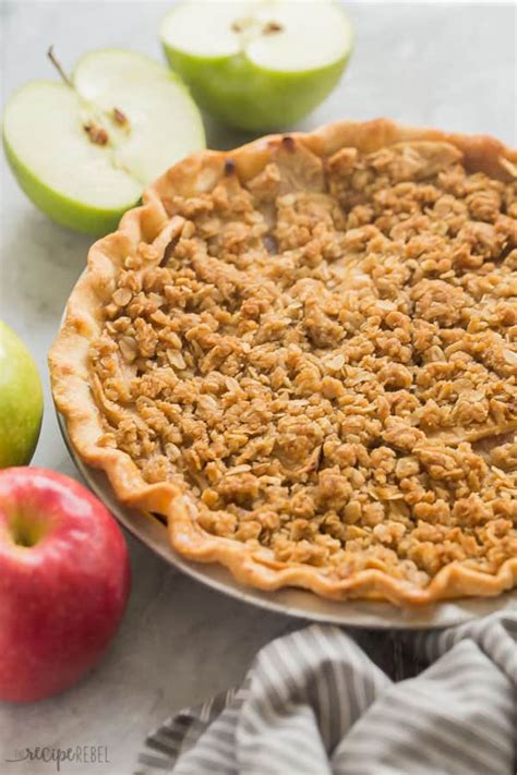 Apple Crumble Pie (the ultimate apple pie) - The Recipe Rebel