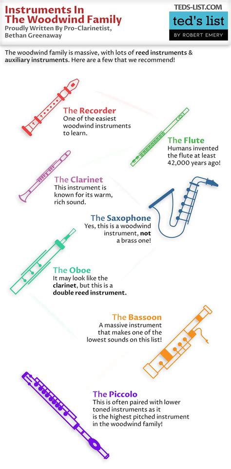 Instruments In The Woodwind Family | Ted's List