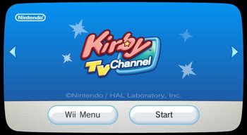 Kirby TV Channel - Dolphin Emulator Wiki