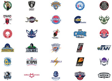 Brand New: Marvel-NBA Logos