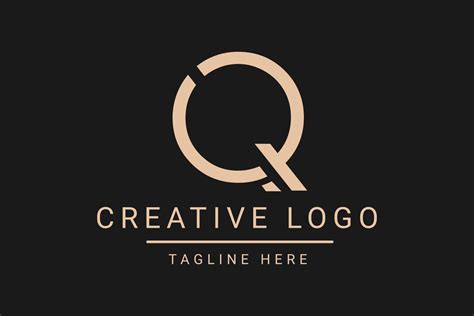 Modern creative letter Q vector logo design. Minimalist flat line logo ...