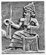 This shows a mesopotamian king, who was the most powerful person in the empire.