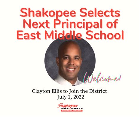 Shakopee Public Schools Selects Next Principal of East Middle School