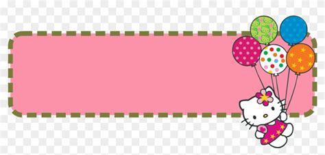 Hello Kitty Banner Template - Hello Kitty Banner Design, HD Png Download - 1600x645(#1281798 ...