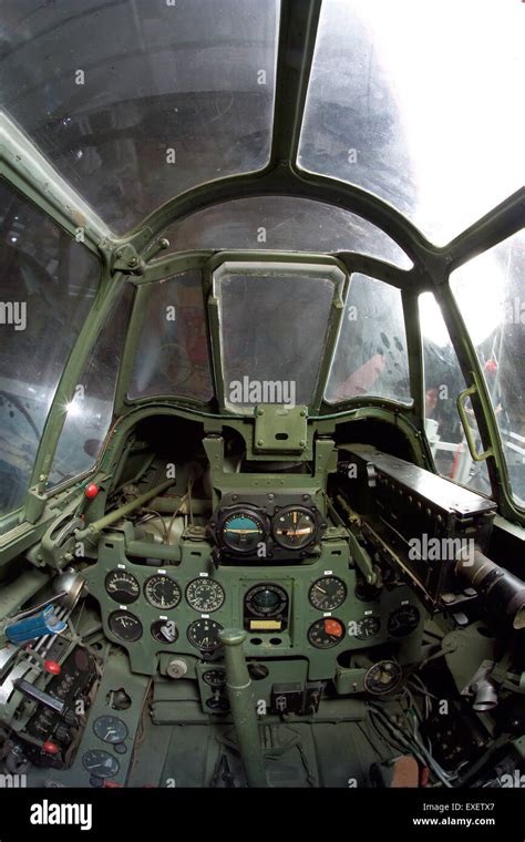 Mitsubishi A6M7 Zero-sen Cockpit Stock Photo - Alamy