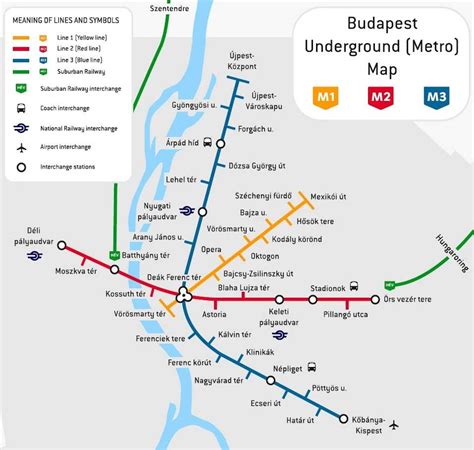 Metro Budapešť: Mapa MHD {plánek}, ceny jízdenky, lístky