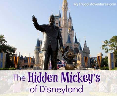 The Secret Hidden Mickey's at Disneyland (and DisneyWorld) - My Frugal ...