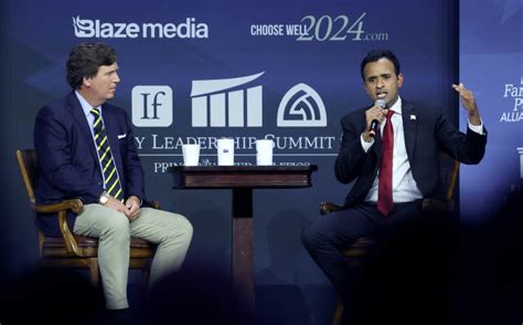 Vivek Ramaswamy Makes His Case in Q&A With Tucker Carlson at Crowded ...