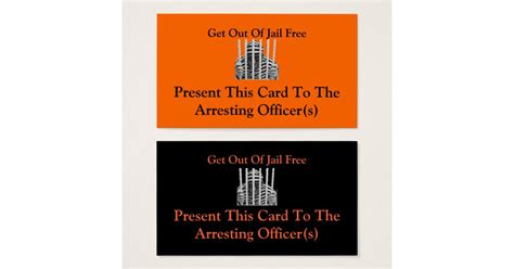 Get Out Of Jail Free Cards | Zazzle.com