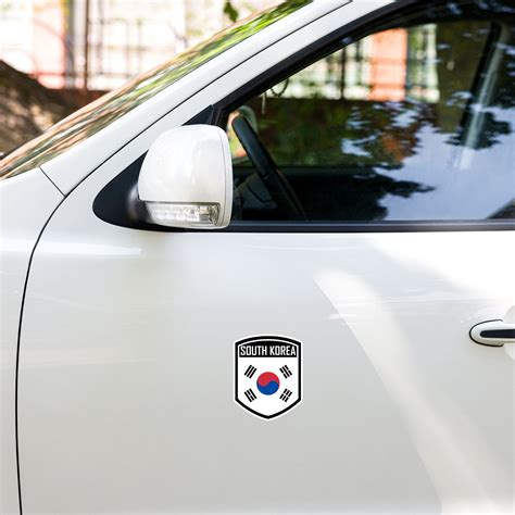 South Korea Flag Stickers Korean Flag Emblem Decals for Laptops, Cars ...