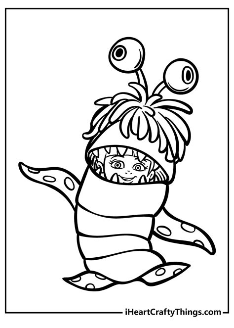 Boo Monsters Inc Coloring Pages - Free Printable Templates