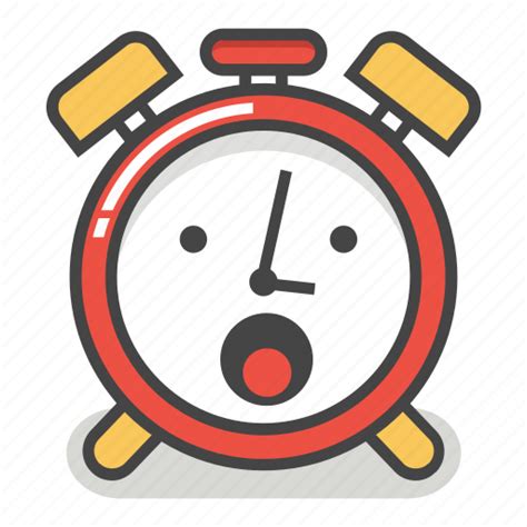 Alarm, awe, clock, emoji, minute, surprised, time icon - Download on Iconfinder