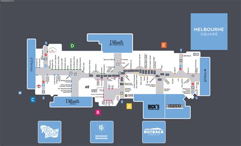 Dixie Square Mall Map