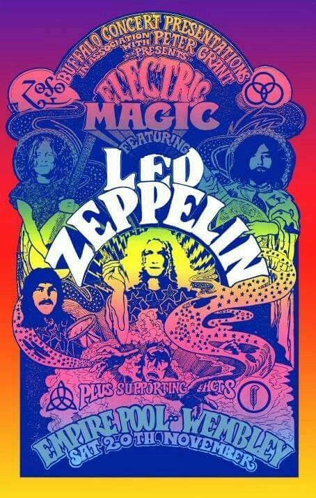 Led Zeppelin Rock Posters, Band Posters, Gig Posters, Music Concert Posters, Vintage Concert ...