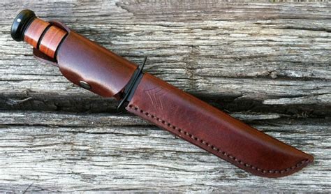 KA-BAR Handcrafted leather knife sheath by arcadiancraftsman