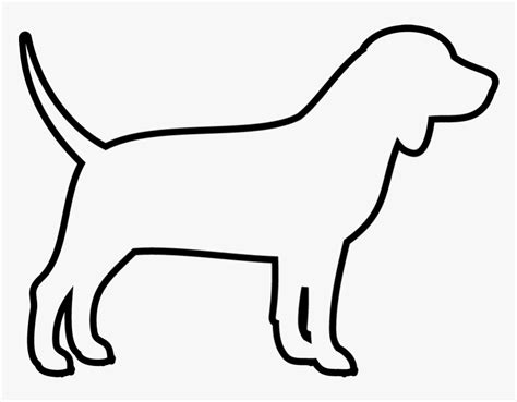 Dog Drawing Side View, HD Png Download - kindpng