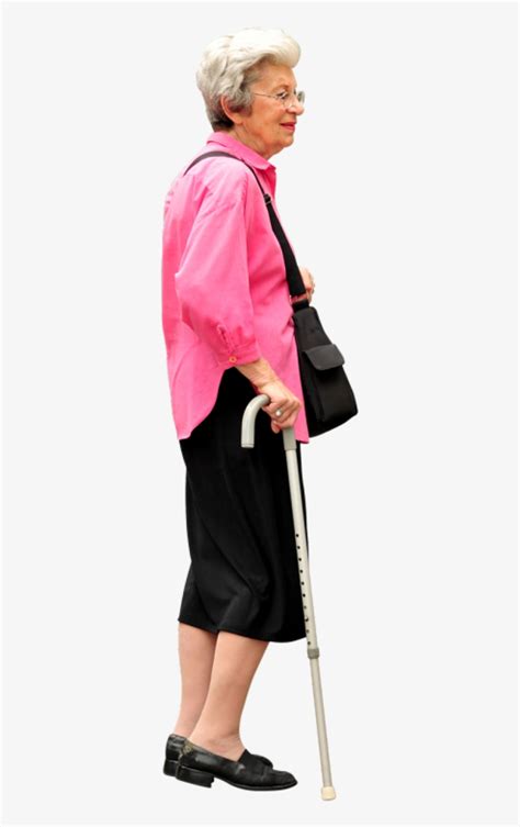 Elderly Lady With Walking Stick Ed Yourdon/cc Attribution - Old People ...