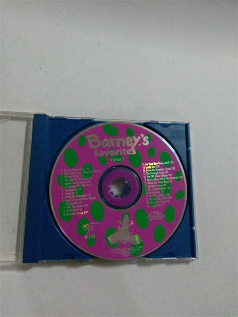 Barney's Favorites Volume 1 CD Audio Original, Hobbies & Toys, Music ...