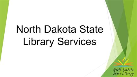 North Dakota State Library Services Review - YouTube