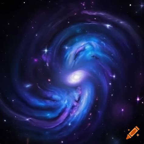 Abstract cosmic swirl of stars and galaxies