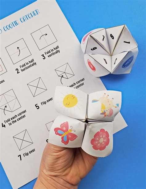 Cootie Catcher Template with FREE Printable for Fortune Teller Game! - Leap of Faith Crafting