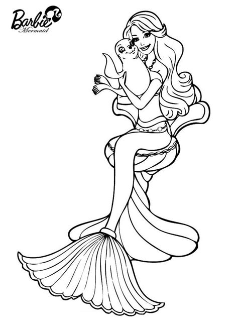 Barbie Mermaid Coloring Pages - Best Coloring Pages For Kids | Mermaid coloring pages, Mermaid ...