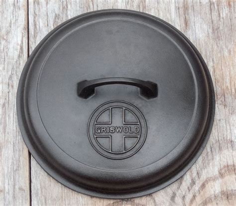 Griswold No. 7 Button Logo Cast Iron "Clean-Easy" Dutch Oven High Dome Lid #Griswold | Griswold ...