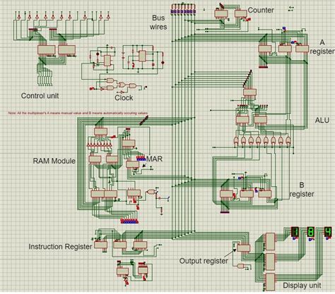 Simulated Ben Eater's 8-bit breadboard computer on Proteus. : r/beneater