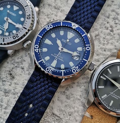 Seiko Mini Turtle SRPC39 - Full Blue Prospex Diver's Watch, Men's Fashion, Watches & Accessories ...