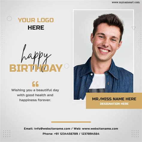 Editable Birthday Card Template