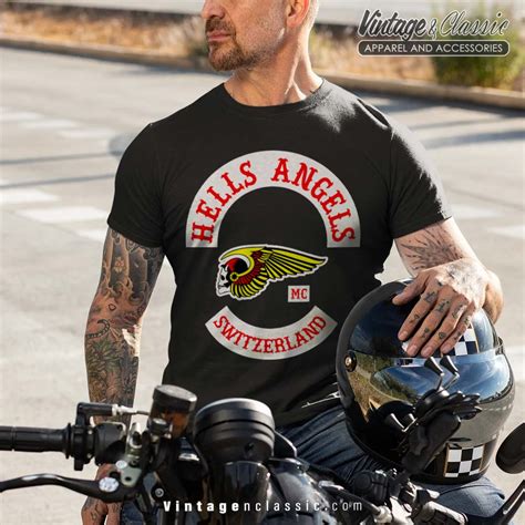 Hells Angels Mc Switzerland Shirt - Vintagenclassic Tee