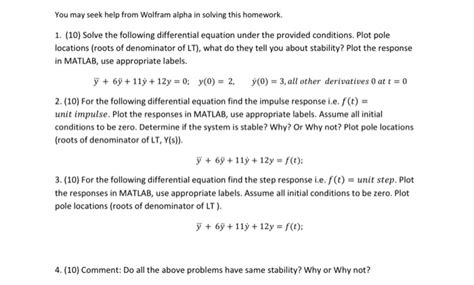 You may seek help from Wolfram alpha in solving this | Chegg.com