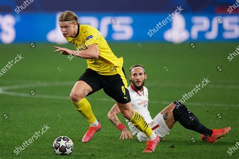 Erling Haaland Dortmund Action During Uefa Editorial Stock Photo ...