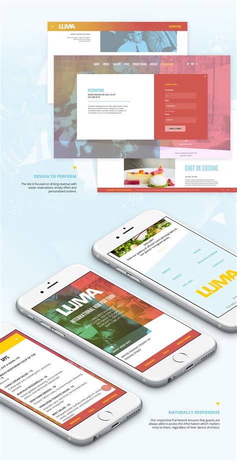 Luma Restaurant Website on Behance