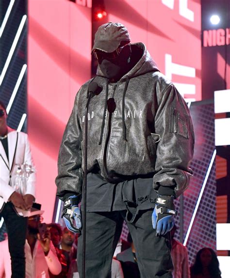 See Kanye West's Masked Outfit at the 2022 BET Awards | POPSUGAR Fashion