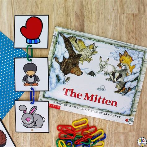 The Mitten Sequencing Activity: Connect Links Activity | Sequencing activities, Winter writing ...