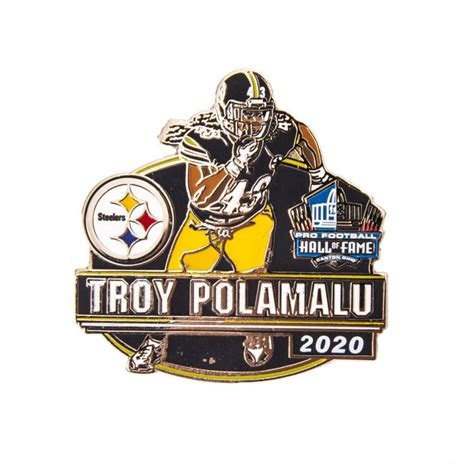 Pittsburgh Steelers #43 Troy Polamalu Hall of Fame Lapel Pin