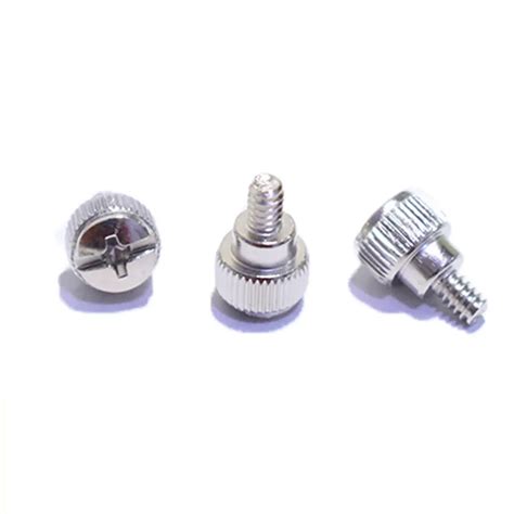 20PCS 6#32*5 Length 14mm DIY Computer PC Case Screws Round Phillips Thumb Screws For M3.5 Coarse ...