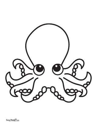 Octopus Coloring Pages - 30 Printable Sheets - Easy Peasy and Fun