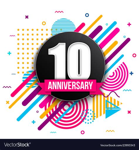 Creative of anniversary logo Royalty Free Vector Image