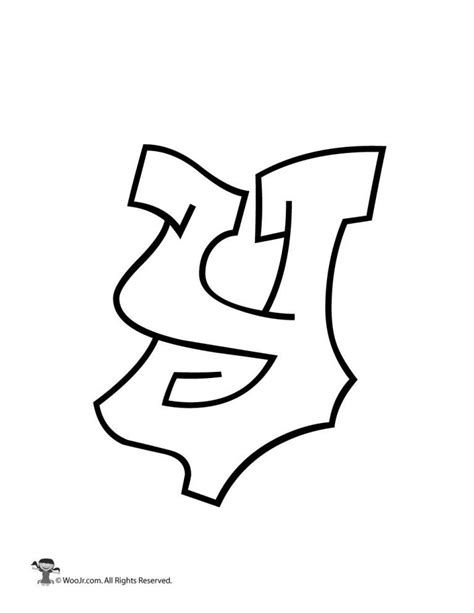 Graffiti Lowercase Letter y | Woo! Jr. Kids Activities : Children's ...