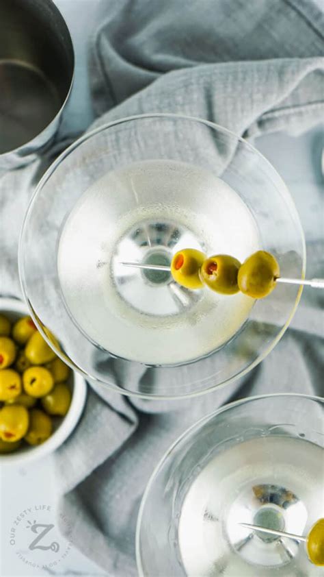 Traditional Gin Martini - Our Zesty Life