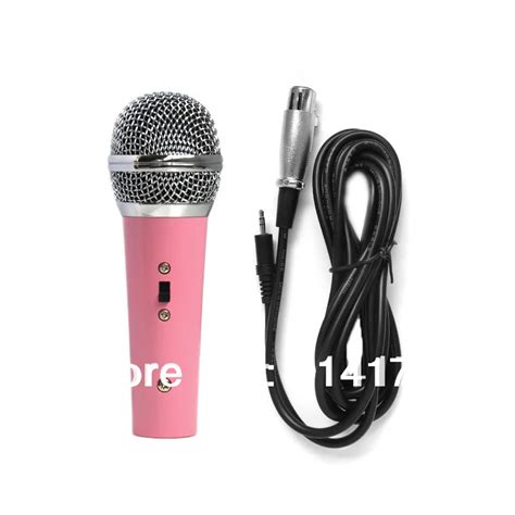 Popular Vintage Toddler microphone Lovely Pink Mini kid singing microphone Studio Speech Mic for ...