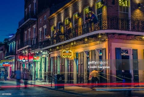 Nightlife In The French Quarter Of New Orleans Louisiana High-Res Stock ...