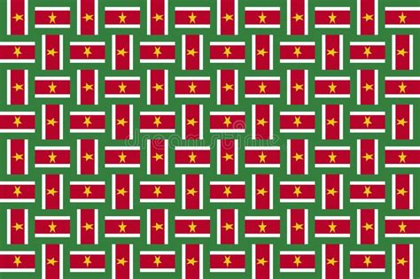 Geometric Pattern in the Colors of the National Flag of Suriname. the Colors of Suriname Stock ...